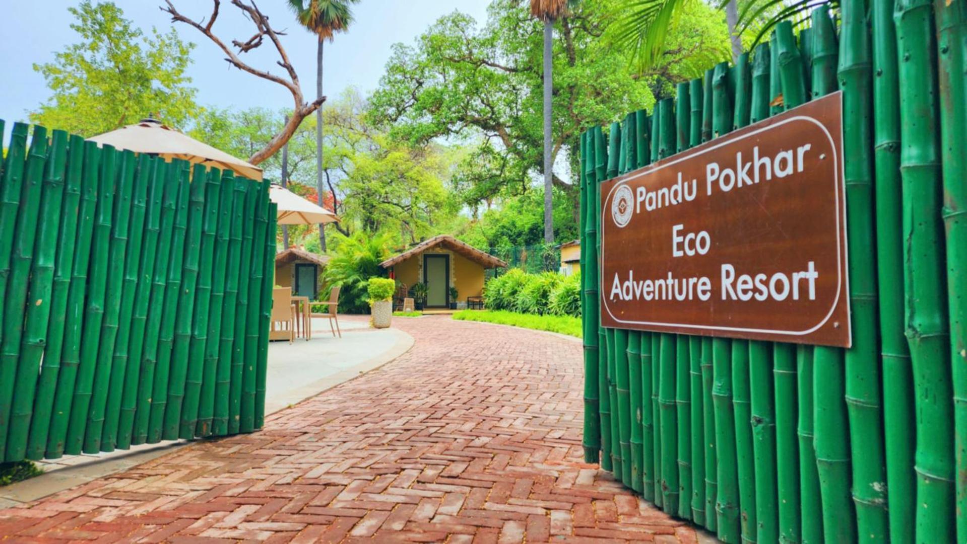 Pandu Pokhar Eco Adventure Resort Rājgīr Buitenkant foto